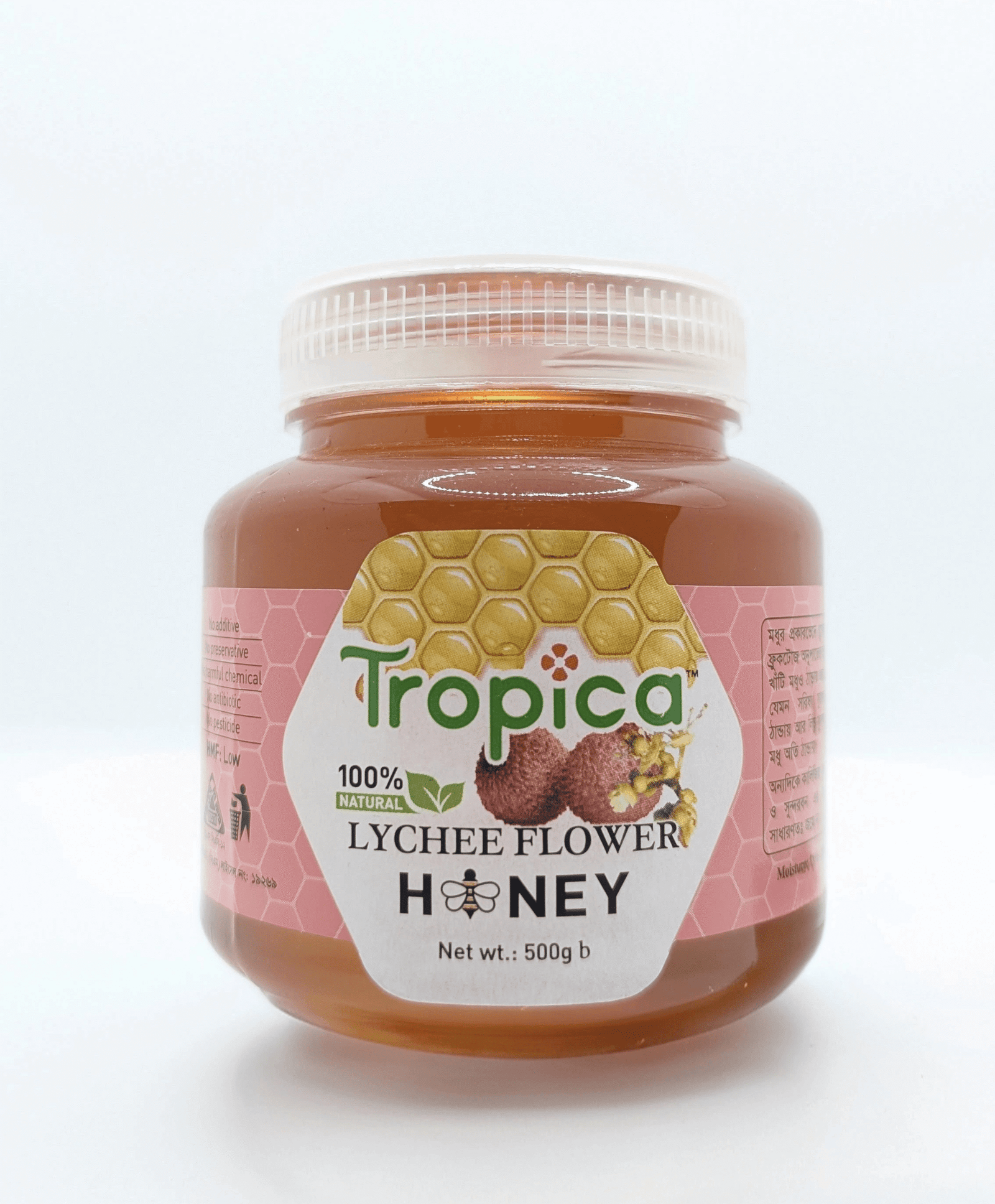 Tropica Multiflora Honey 500g Tropica Lychee Honey - Image 1